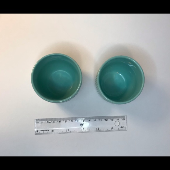 Pair of cute turquoise sea foam tea cups - Picture 4 of 4